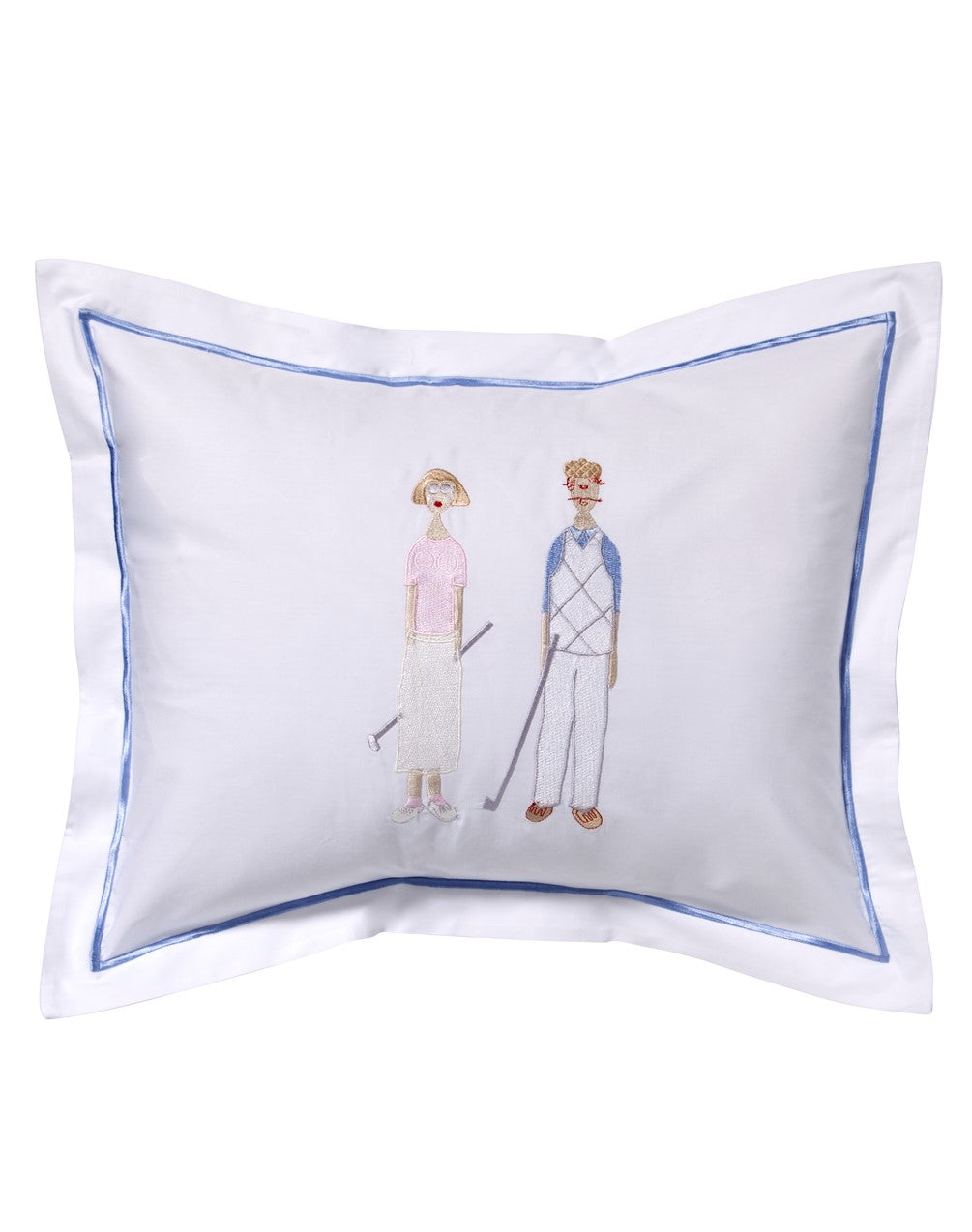 Boudoir Pillow Cover, Golf Couple