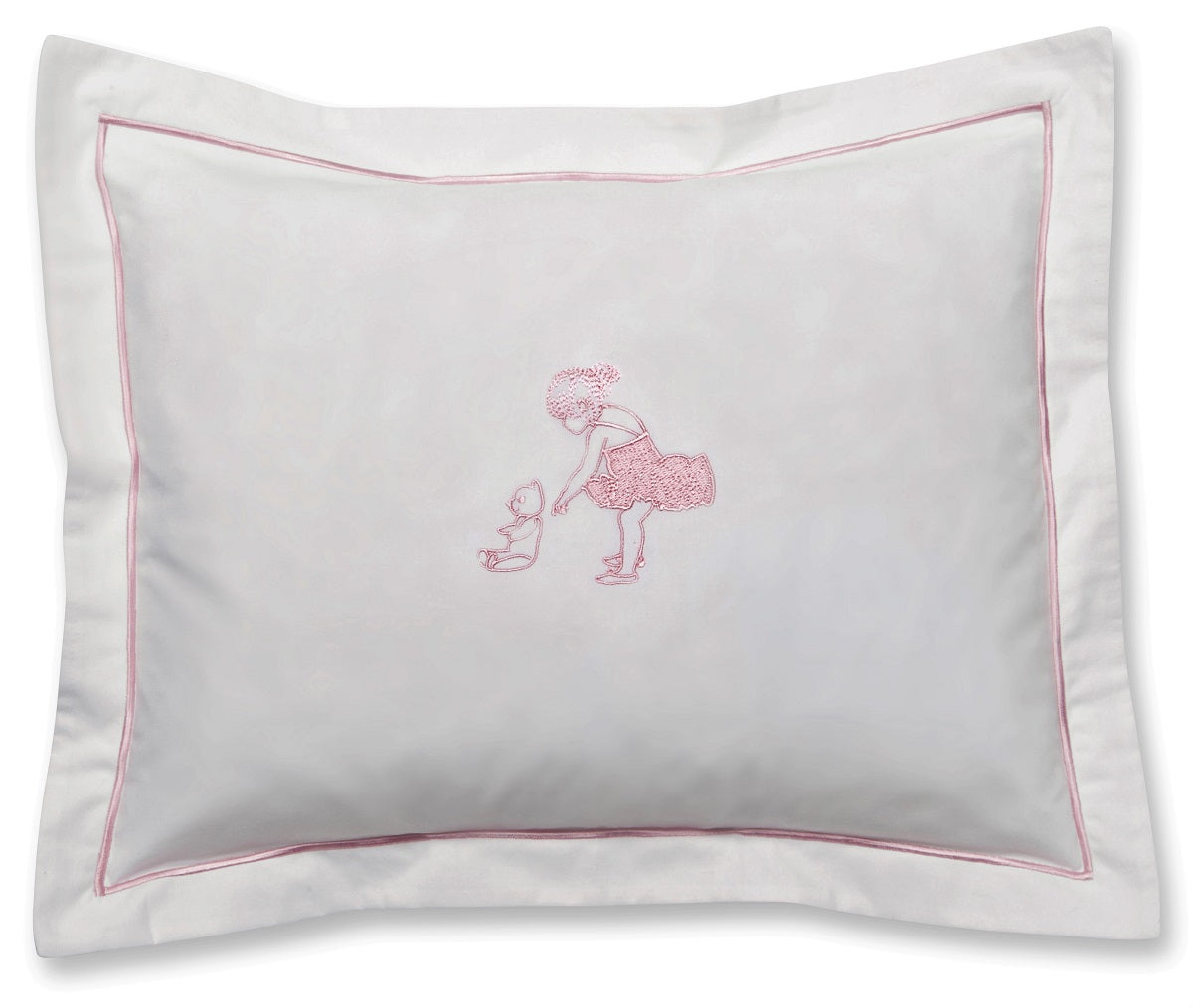Baby Boudoir Pillow Cover, Ballerina & Teddy