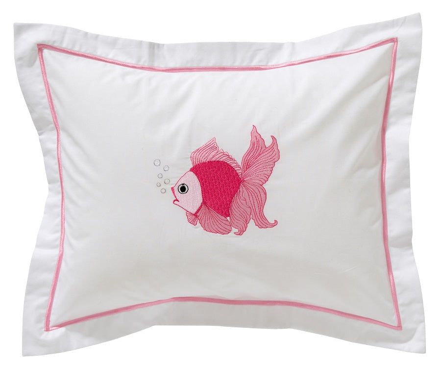 Baby Boudoir Pillow Cover, Fantail Fish (Pink)
