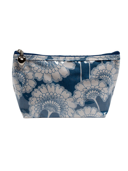 Cosmetic Bag (Small), Blue Fans