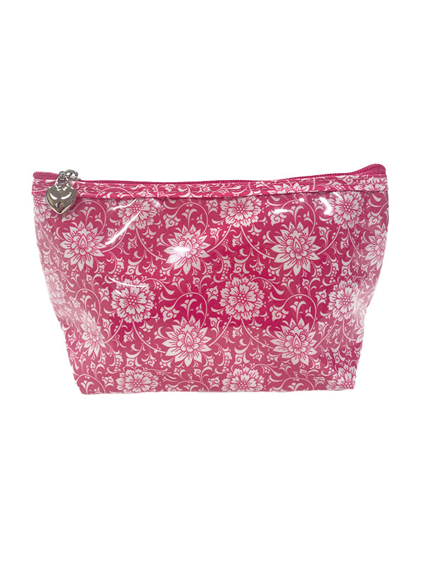 Cosmetic Bag (Small), Gerbera (Raspberry)