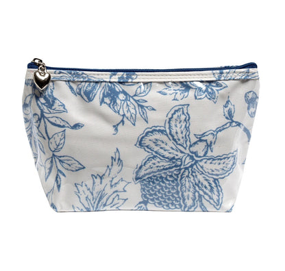 Cosmetic Bag (Small), Pineapple Garden (Blue)