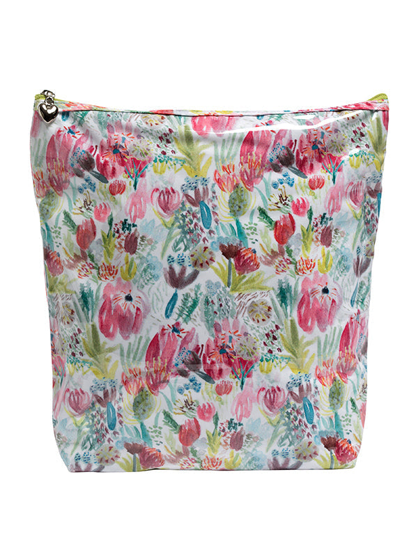 Cosmetic Bag (Large), Cotton/Waterproof PVC