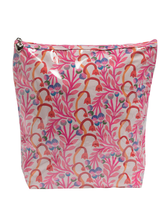 Cosmetic Bag (Large), Strawberry Vine