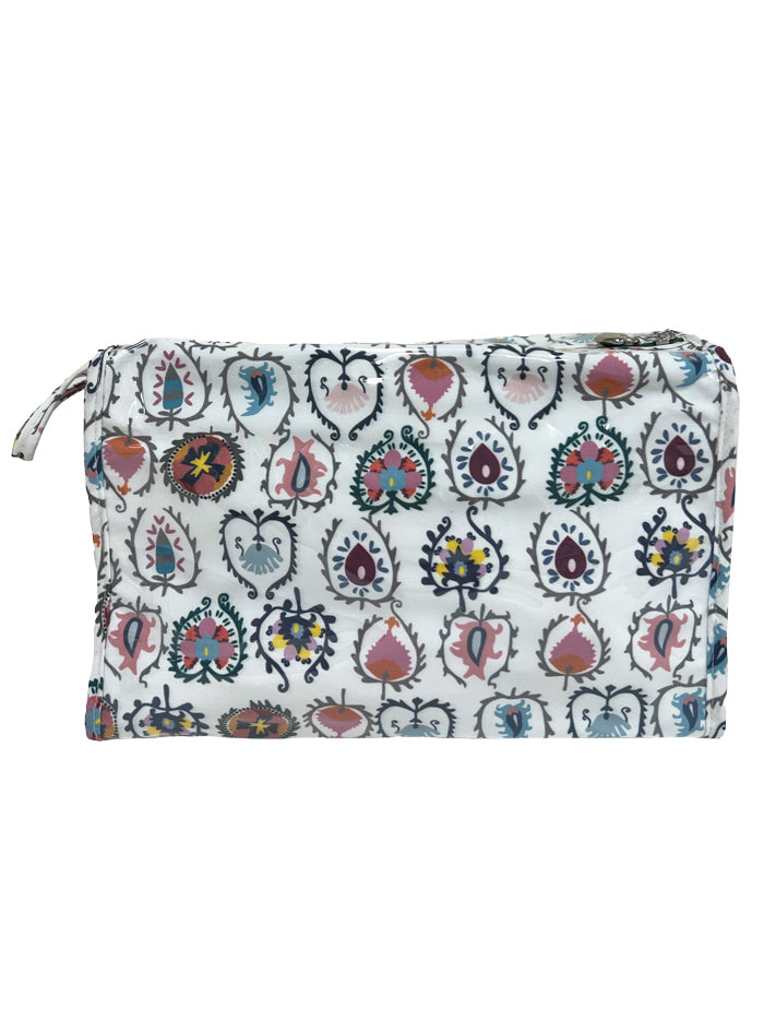 Box Cosmetic Bag, Cotton/Waterproof PVC