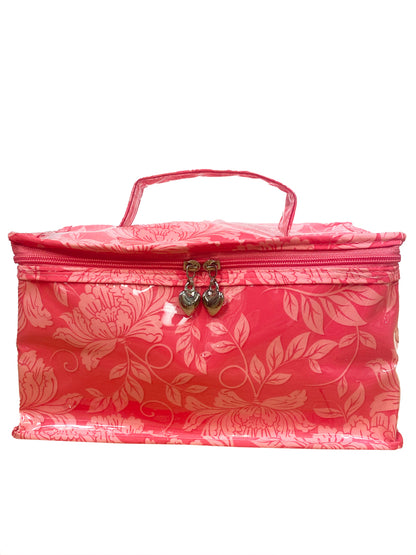Vanity Bag, Peonies (Pink)