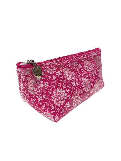 Cosmetic Bag (X/Small), Gerbera (Raspberry)