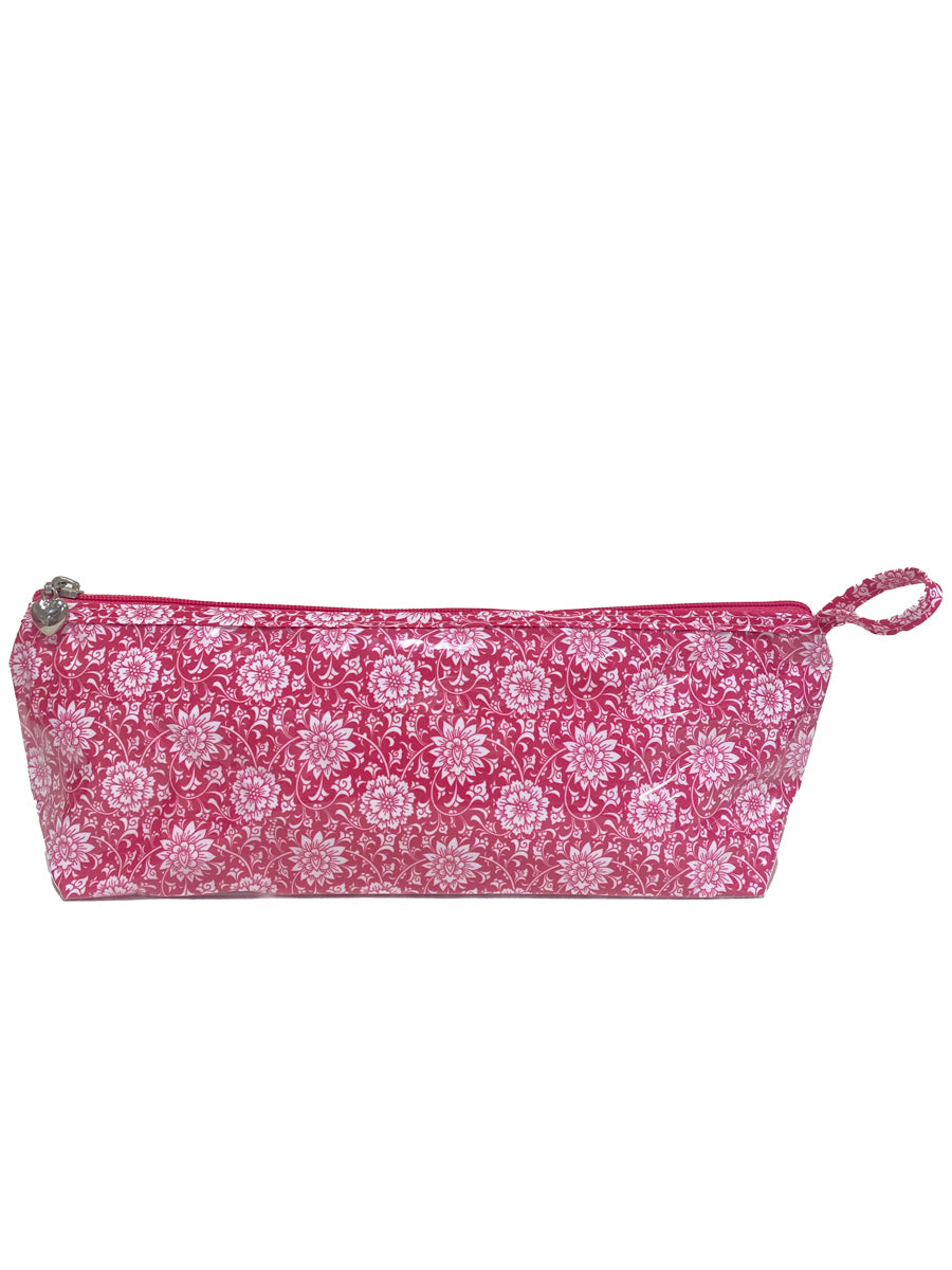 Brush Bag (Long), Gerbera (Raspberry)
