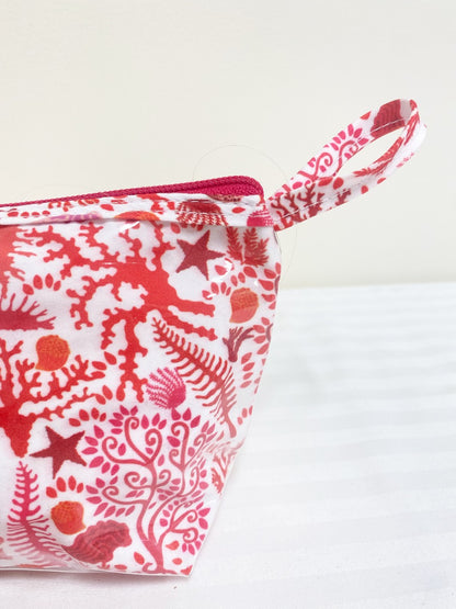 Brush Bag (Long), Seashells (Coral)