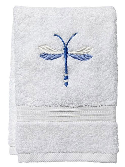 Guest Towel, Terry, Twilight Dragonfly (Blue)