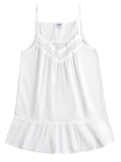 Kristen White Cotton Nightgown