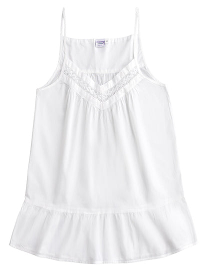 Kristen White Cotton Nightgown