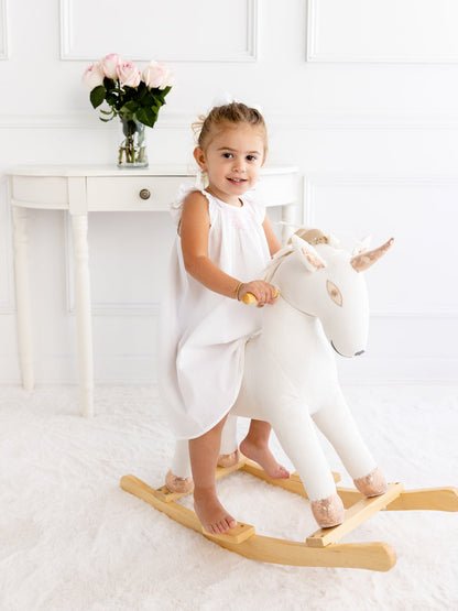 Mathilde White Cotton Dress, Smock
