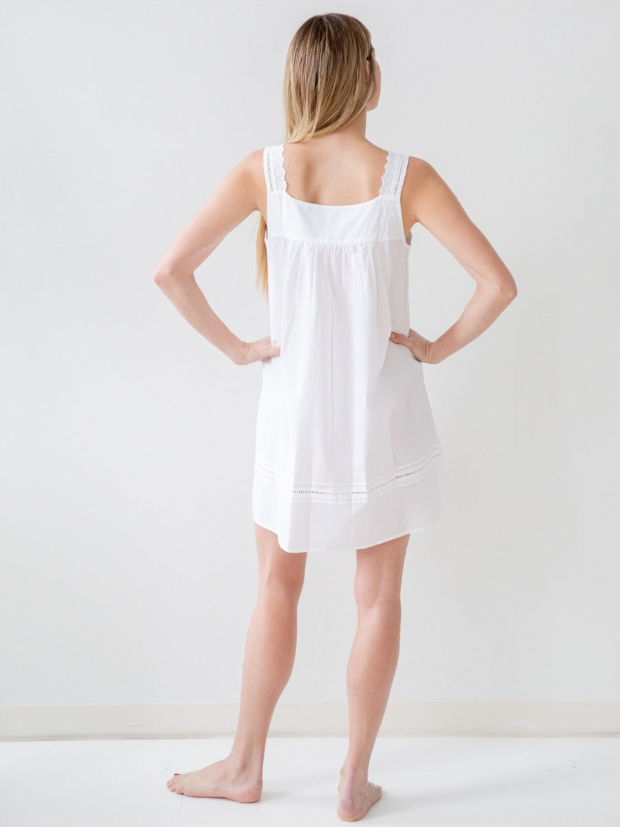 Maeve White Cotton Nightgown