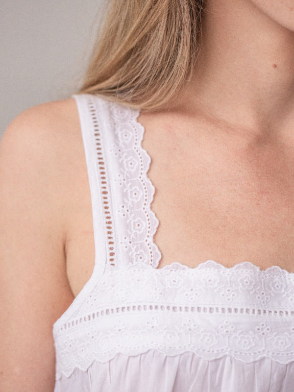 Maeve White Cotton Nightgown