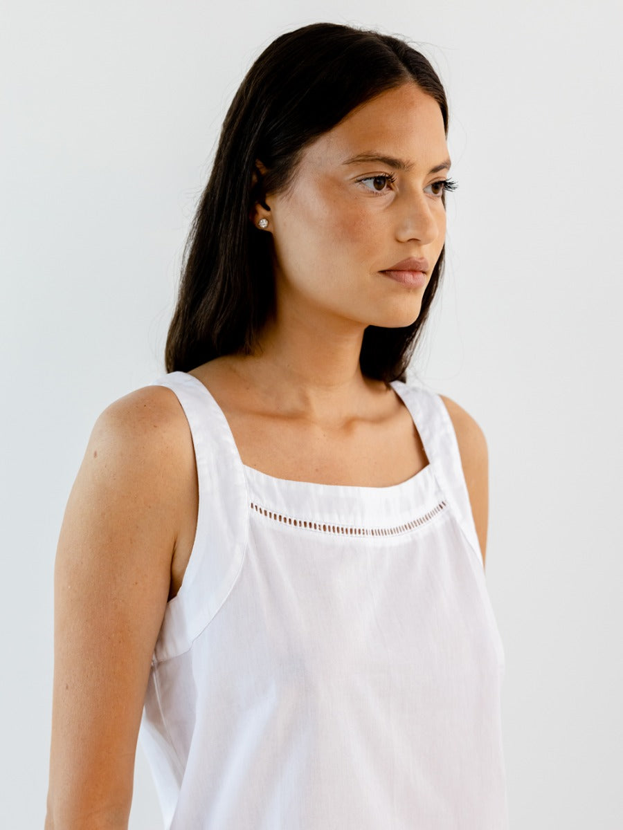 Francine White Cotton PJ Set