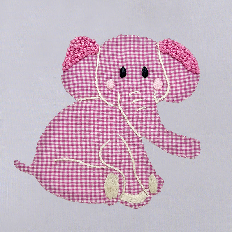 Boudoir Pillow Cover, Elephant (Pink)