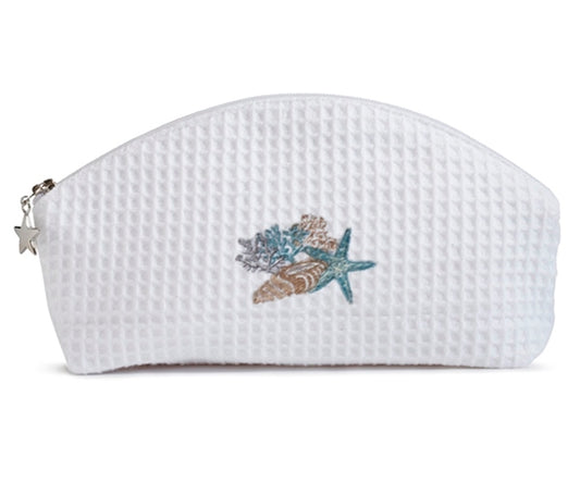 Cosmetic Bag (Small), Shell Collection (Duck Egg Blue)