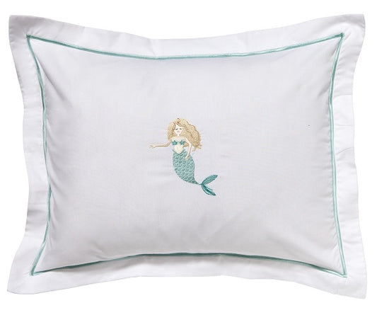 Baby Boudoir Pillow Cover, Mermaid (Aqua)