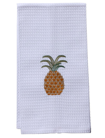 Guest Towel, Waffle Weave, Pineapple