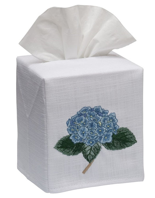 Tissue Box Cover, Hydrangea Too (Blue)