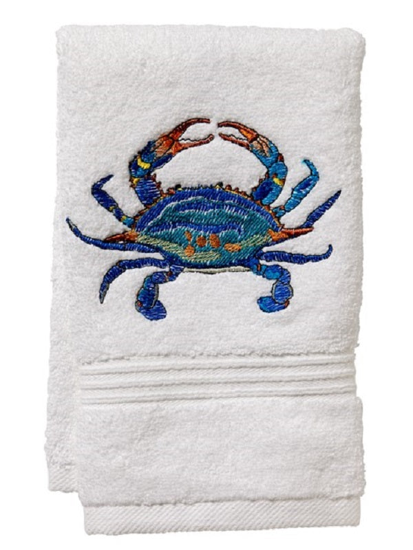 Guest Towel, Terry, Atlantic Crab (Blue)