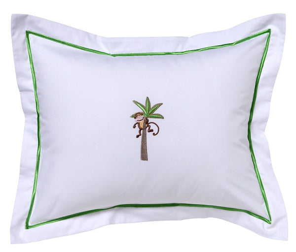 Baby Boudoir Pillow Cover, Monkey in Palm Tree