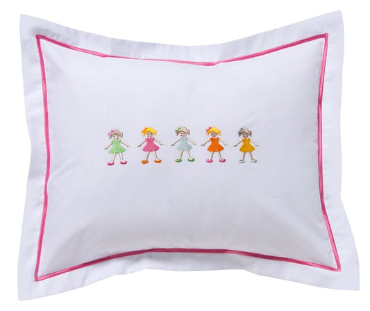 Baby Boudoir Pillow Cover, Row of Girls