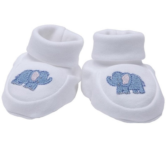Booties - Combed Cotton (Embroidered)