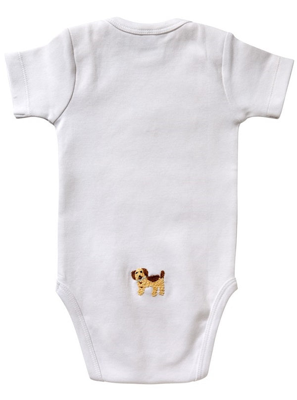 Onesie (Short Sleeve) - Combed Cotton, Embroidered