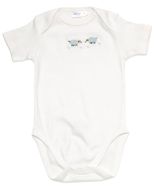 Onesie (Short Sleeve), Sheep (Blue)