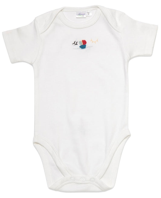 Onesie (Short Sleeve), Sailboat (Red-Blue)