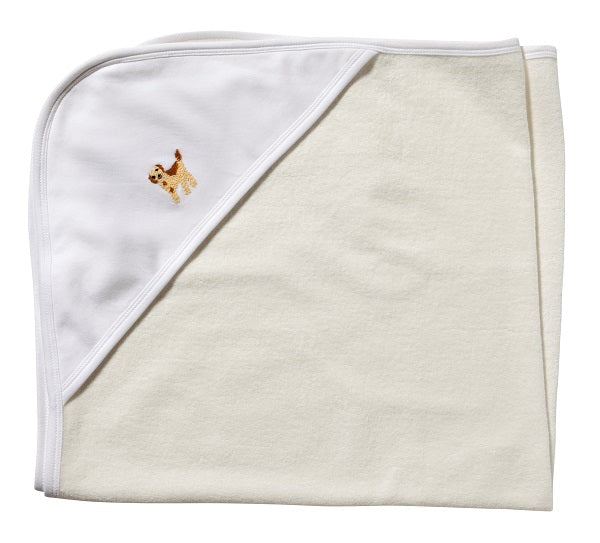 Baby Hooded Towel, Puppy (Beige)