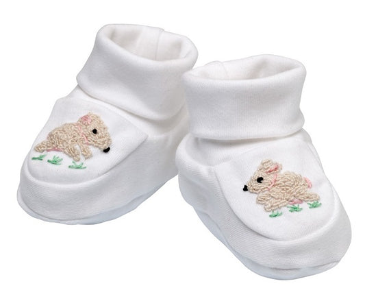 Booties, Bunny (Cream/Pink)