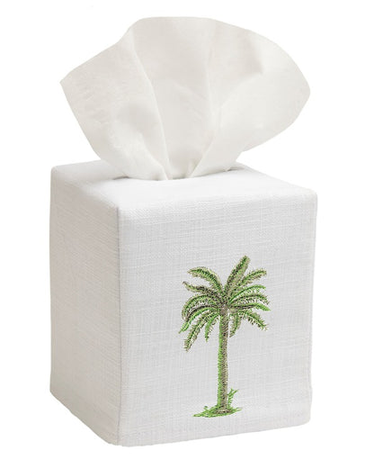 Tissue Box Cover, Palm Tree (Green)