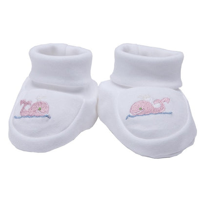 Booties, Whale (Pink)