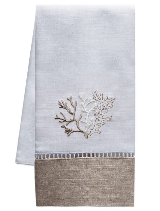 Guest Towel, Combo Linens, Coral (Beige)