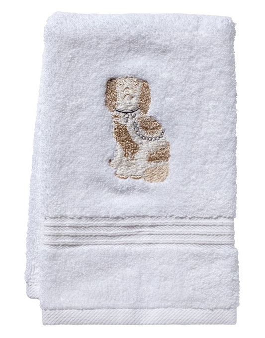 Guest Towel, Terry, Staffordshire Dog (Beige)