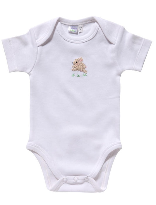 Onesie (Short Sleeve), Bunny (Cream/Pink)