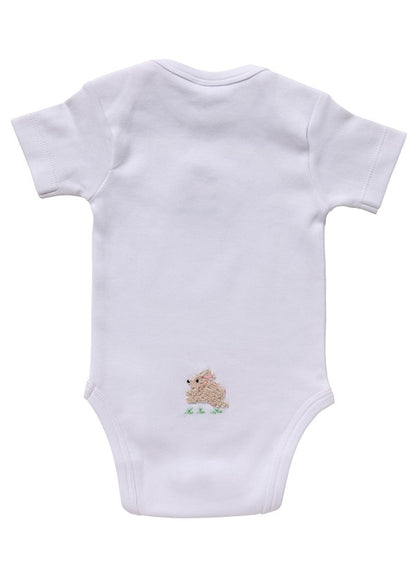 Onesie (Short Sleeve), Bunny (Cream/Pink)
