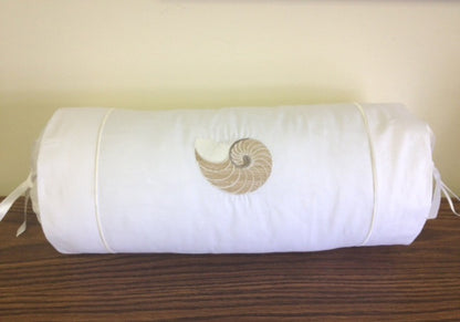 Bolster, Striped Nautilus (Beige)