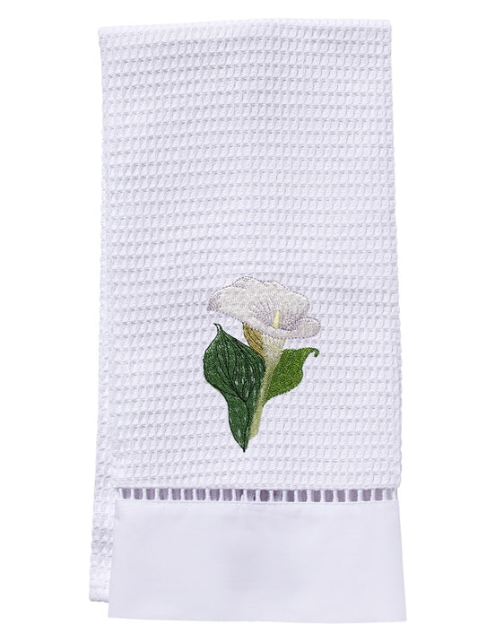 Guest Towel, Waffle Weave, Calla Lily (White)
