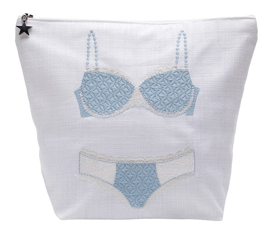 Underthings Bag, Bikini (Duck Egg Blue)