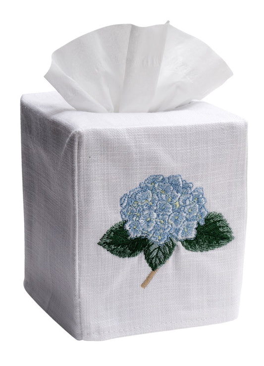 Tissue Box Cover, Hydrangea Too (Light Blue)