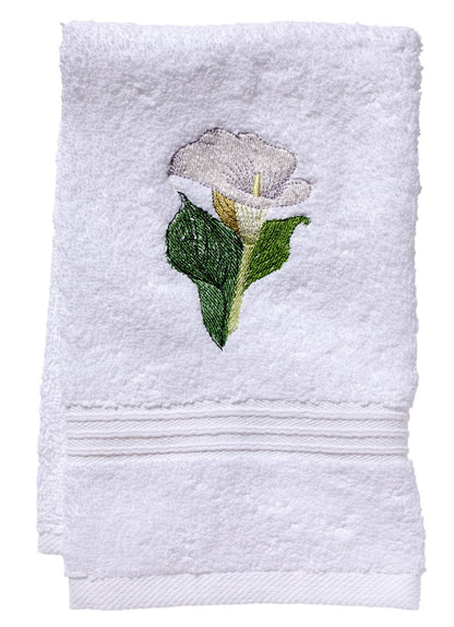 Guest Towel, Terry - Calla Lily (White)