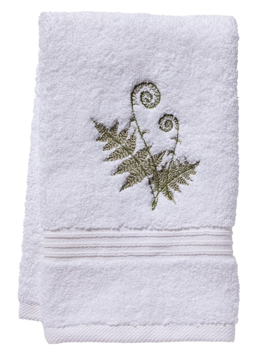 Guest Towel, Terry, Fiddlewood Fern (Olive)