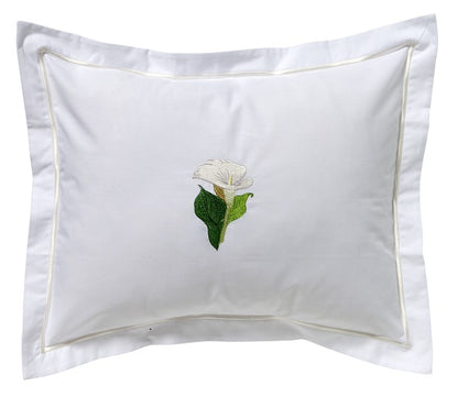 Boudoir Pillow Cover, Calla Lily (White)