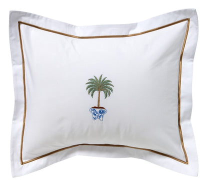 Boudoir Pillow Cover, Tropical Palm Tree (Olive)