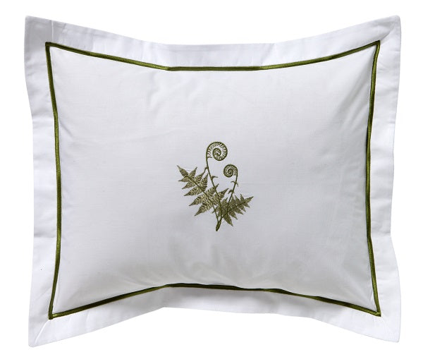 Boudoir Pillow Cover, Fiddlewood Fern (Olive)