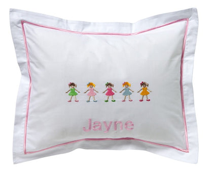 Baby Boudoir Pillow Cover, Row of Girls